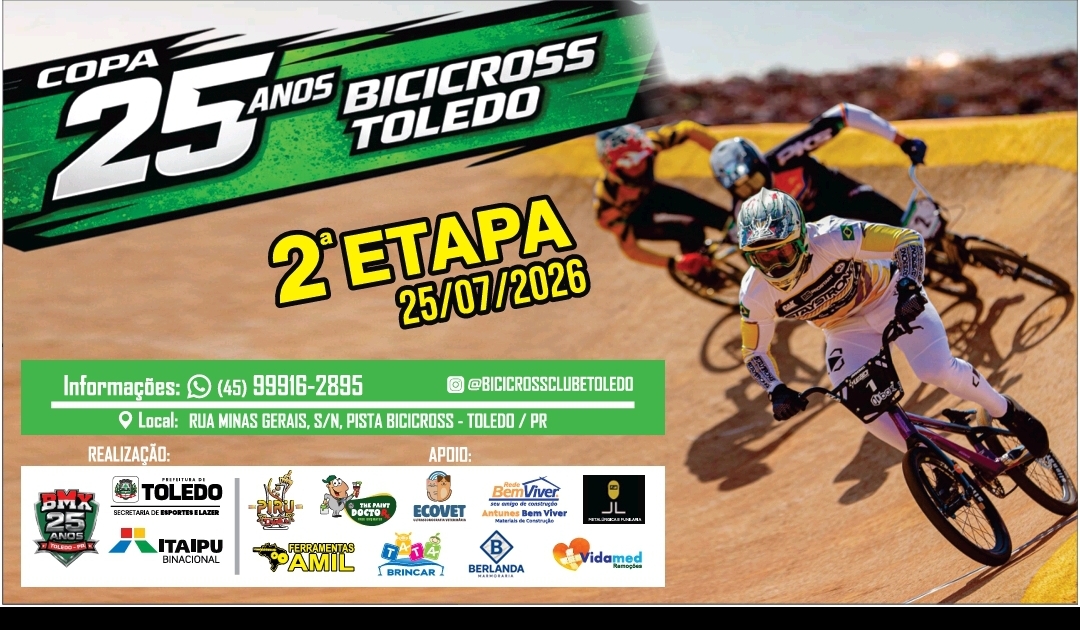 Copa 25 Anos Bicicross Toledo - 2º Etapa